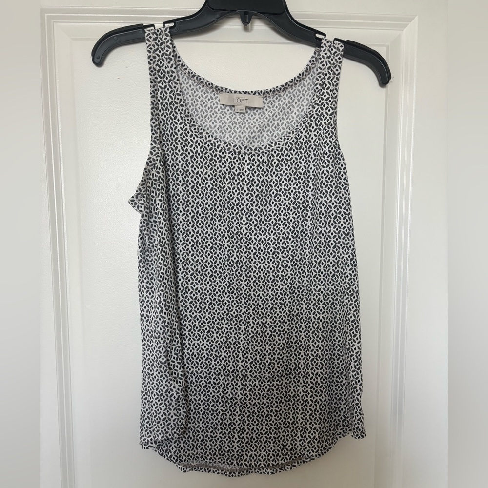 LOFT Black and White Women's Top